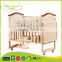 WBC-38B EN716 certified wood baby playpen bed design, baby cot beech