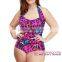 New Stylish Wholesale Funny Emoji Print Sporty Top Teen Bikini Models