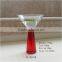 2015 party red stem small clear glass martini glass