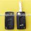 Folding 2 button remote key fob blank shell casing for Peugeot 206 car key