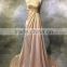 Alibaba Guangzhou Dresses Factory high neck lace bodice evening dress