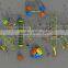 Used Adventure Outdoor Playground Gym Equipment for Sale