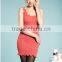 Silk Fabric Women Classic Slim Fit Tank Bodycon Mini Tee Dress