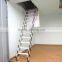 design folding loft step ladder with handrail