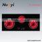 Convenient Black Ceramic Panel Large Induction Cooker with Knob Control