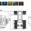 Sound Active DMX 512 6*Tri-3W RGB Wireless Par Light Wedding Light