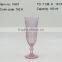 press Wine goblet,Hiball,DOF, sundae cup color glass in pink with sakura design embossed