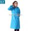 100% polyester PU PVC coating long protective raincoat outdoor workplace waterproof breathable