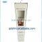 customized hair extension box with clear window and plastic hook