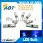 Canbus T10 194 Wedge/ BA9S/PCB Plug 2XSMD5630 LED Bulb on the Top Blue Color