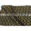 Black and yellow polyester rayon cloth material coarse knit fabric