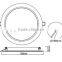 led slim down light D6 12W 1000LM CE-LVD/EMC, RoHS, PC housing