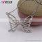 Wedding Jewelry Sets Rhodium Plated Butterfly Earring Pendant Sets For Wedding Jewelry