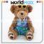 Logo Printed Dissimilarity Custom Christmas Teddy Bear Stuffed Plush Toy