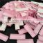 Beautiful shiny pink opal color rectangle shape 7x21 mm faceted glass colored stones. fancy stone with different sizes on sell