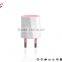 USB adaptor EU PLUG mobile used wall charger mirco USB Fast charging unique shape wall charger Customized made color