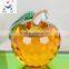 Vivid Clear Crystal Glass Apple for Decorations and Gift ZWM024