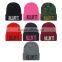 custom knitted hat with embroidery logo