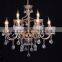 WD-1813-3/5/8/8+4 Zhongshan Factory-outlet LED Candle Bulb Gold Iron Top K9 Crystal Chandelier