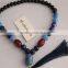 Elegant Beautiful Girl Fashion Jewelry Blue Arylic Drop Beads Collar Necklace