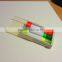 gel crayon highlighter pen in plastic box with push button
