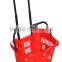 RH-BPR45-1 45L plastic shopping basket with wheels Rolling Basket With Wheels