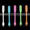 Ultra Bright 1.2W LEDs USB Lamp for Notebook Computer Laptop PC Portable Flexible Metal Neck LED USB Light Foldable