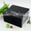 Top sale piano glossy wooden Dentists glasses boxes,Excellant quanlity Black wooden wooden box with a curve,Most special black