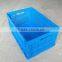 69L Plastic collapsible storage crate
