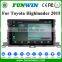Funwin Double Din Pioneer Car Audio System Dvd Player For Toyota Highlander 2015 With Car Radio Gps Navigation