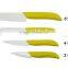 Wholesale modern 5pcs knife set kitchen white blade ceramic knives with ceramic handle