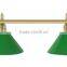 Green 2 shades billiard table light , pool table lamp for sale