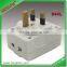 13A multi socket adaptor with light and fuse travel adaptor socket