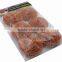Coppernized coated scourer mesh scrubber