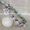pink color artificial faux floral bride handmade headband favour deocration