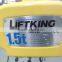 1.5t dual speed electric chain hoist with motorized trolley manufacturer with ISO , CE certification , LIFTKING brand