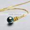 China factory sale cheap colorfull 18k gold pearl necklace