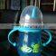 280ml wide neck colored Gourd-shaped PP water bottle trainning cup