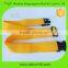 Yellow custom 2cm*5m adjustable luggage strap with removable buckle