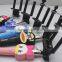 2015 Customized logo Fashionable Design Wired Aluminium alloy rod Cartoon Selfie Stick