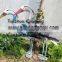 Plastic decorative garden heron and hunting decoy