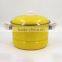 Soild Yellow Color Cookwear Set 24/26/28CM Enamel Steamer Pot