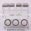 7pcs glass spice jar set with metal rack