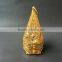 Wholesale Hot Sell Beautful Tower-shape Metal Incense Burner With Cryatsl and Hexagonal