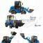 ZLY908 mini loader, 4WD hot sale mini wheel loader