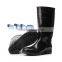 black color pvc injection men outdoor safety working boots for miners