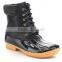 Women Stitching Lace Up Side Zip Waterproof Insulated Boot