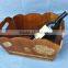 Vintage Country Used Natural Wooden Wine Crates For Sale