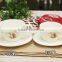 Haonai 400ml and 250ml ceramic coffee cup and saucer sets