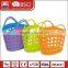 Lady plastic PE material supermarket felt plastic shopping basket